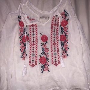 Abercrombie and Fitch embroidered tank